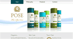 Desktop Screenshot of pose-cosmetics.com