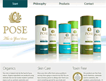 Tablet Screenshot of pose-cosmetics.com